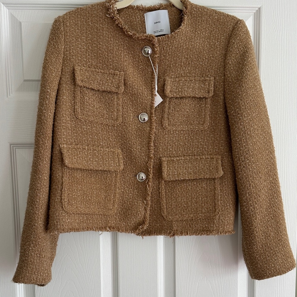 Mango Tweed Lady Jacket/Blazer. Large. NWT